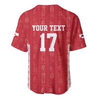 Custom Greenland Football 2024-25 Baseball Jersey Tupilaq Pattern