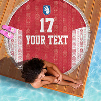 Custom Greenland Football 2024-25 Beach Blanket Tupilaq Pattern