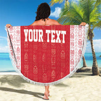 Custom Greenland Football 2024-25 Beach Blanket Tupilaq Pattern