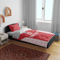 Custom Greenland Football 2024-25 Bedding Set Tupilaq Pattern