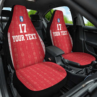 Custom Greenland Football 2024-25 Car Seat Cover Tupilaq Pattern