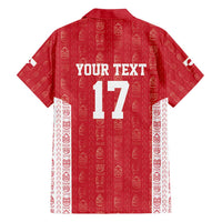 Custom Greenland Football 2024-25 Family Matching Long Sleeve Bodycon Dress and Hawaiian Shirt Tupilaq Pattern