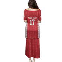 Custom Greenland Football 2024-25 Family Matching Puletasi and Hawaiian Shirt Tupilaq Pattern