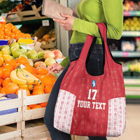 Custom Greenland Football 2024-25 Grocery Bag Tupilaq Pattern