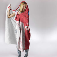 Custom Greenland Football 2024-25 Hooded Blanket Tupilaq Pattern