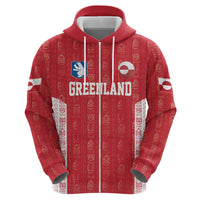 Custom Greenland Football 2024-25 Hoodie Tupilaq Pattern