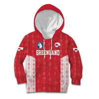 Custom Greenland Football 2024-25 Kid Hoodie Tupilaq Pattern