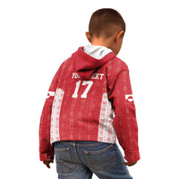 Custom Greenland Football 2024-25 Kid Hoodie Tupilaq Pattern