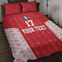 Custom Greenland Football 2024-25 Quilt Bed Set Tupilaq Pattern