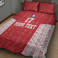 Custom Greenland Football 2024-25 Quilt Bed Set Tupilaq Pattern