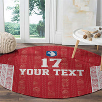 Custom Greenland Football 2024-25 Round Carpet Tupilaq Pattern