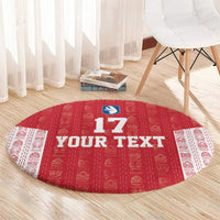 Custom Greenland Football 2024-25 Round Carpet Tupilaq Pattern