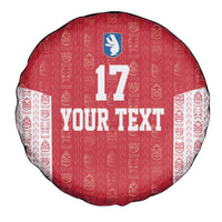 Custom Greenland Football 2024-25 Spare Tire Cover Tupilaq Pattern