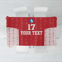 Custom Greenland Football 2024-25 Tablecloth Tupilaq Pattern