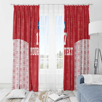 Custom Greenland Football 2024-25 Window Curtain Tupilaq Pattern