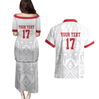 Custom Greenland Football Couples Matching Puletasi and Hawaiian Shirt Polar-Bamserne 2022 Version