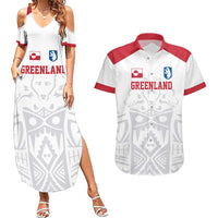 Custom Greenland Football Couples Matching Summer Maxi Dress and Hawaiian Shirt Polar-Bamserne 2022 Version