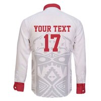 Custom Greenland Football Family Matching Off The Shoulder Long Sleeve Dress and Hawaiian Shirt Polar-Bamserne 2022 Version