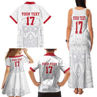 Custom Greenland Football Family Matching Tank Maxi Dress and Hawaiian Shirt Polar-Bamserne 2022 Version