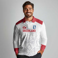 Custom Greenland Football Long Sleeve Polo Shirt Polar-Bamserne 2022 Version