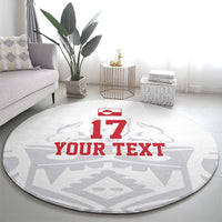 Custom Greenland Football Round Carpet Polar-Bamserne 2022 Version