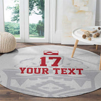 Custom Greenland Football Round Carpet Polar-Bamserne 2022 Version