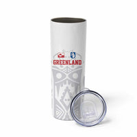 Custom Greenland Football Skinny Tumbler Polar-Bamserne 2022 Version