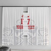 Custom Greenland Football Window Curtain Polar-Bamserne 2022 Version