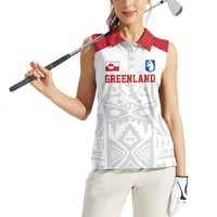 Custom Greenland Football Women Sleeveless Polo Shirt Polar-Bamserne 2022 Version