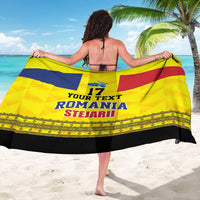 Custom Romania Rugby Go Champions Sarong Romanian Traditional Patern