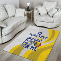 Custom Romania Football With Eagle Mascot Area Rug Sporty Style