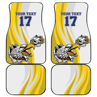 Custom Romania Football With Eagle Mascot Car Mats Sporty Style