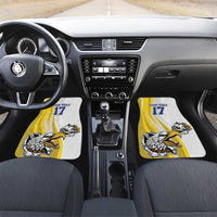 Custom Romania Football With Eagle Mascot Car Mats Sporty Style