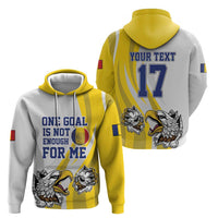 Custom Romania Football With Eagle Mascot Hoodie Sporty Style