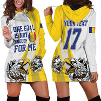 Custom Romania Football With Eagle Mascot Hoodie Dress Sporty Style