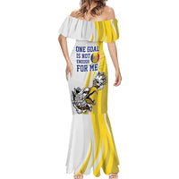 Custom Romania Football With Eagle Mascot Mermaid Dress Sporty Style