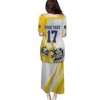 Custom Romania Football With Eagle Mascot Puletasi Sporty Style