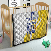 Custom Romania Football With Eagle Mascot Quilt Sporty Style