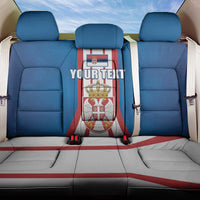 Personalized Serbia Coat of Arms Back Car Seat Cover The Serbian Eagle and Serbian cross