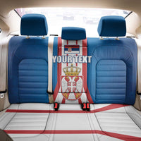 Personalized Serbia Coat of Arms Back Car Seat Cover The Serbian Eagle and Serbian cross