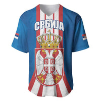 Personalized Serbia Coat of Arms Baseball Jersey The Serbian Eagle and Serbian cross