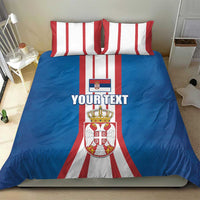 Personalized Serbia Coat of Arms Bedding Set The Serbian Eagle and Serbian cross