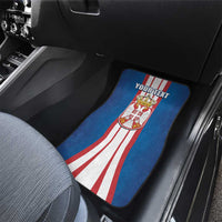 Personalized Serbia Coat of Arms Car Mats The Serbian Eagle and Serbian cross