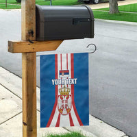 Personalized Serbia Coat of Arms Garden Flag The Serbian Eagle and Serbian cross