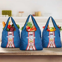 Personalized Serbia Coat of Arms Grocery Bag The Serbian Eagle and Serbian cross