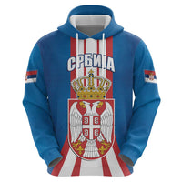 Personalized Serbia Coat of Arms Hoodie The Serbian Eagle and Serbian cross