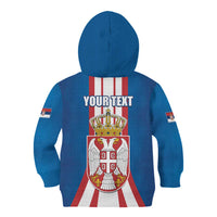 Personalized Serbia Coat of Arms Kid Hoodie The Serbian Eagle and Serbian cross