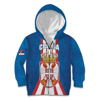Personalized Serbia Coat of Arms Kid Hoodie The Serbian Eagle and Serbian cross