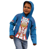 Personalized Serbia Coat of Arms Kid Hoodie The Serbian Eagle and Serbian cross