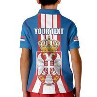 Personalized Serbia Coat of Arms Kid Polo Shirt The Serbian Eagle and Serbian cross